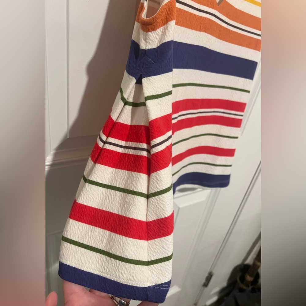 Anthropologie Postmark Monterey Multicolored Striped Sleeveless Top Size Medium - Picture 10 of 15
